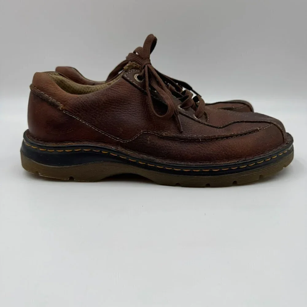 Y2K Vintage 90s Dr. Martens Mens Size 9 Zach 11200 Brown Leather Oxford Shoes